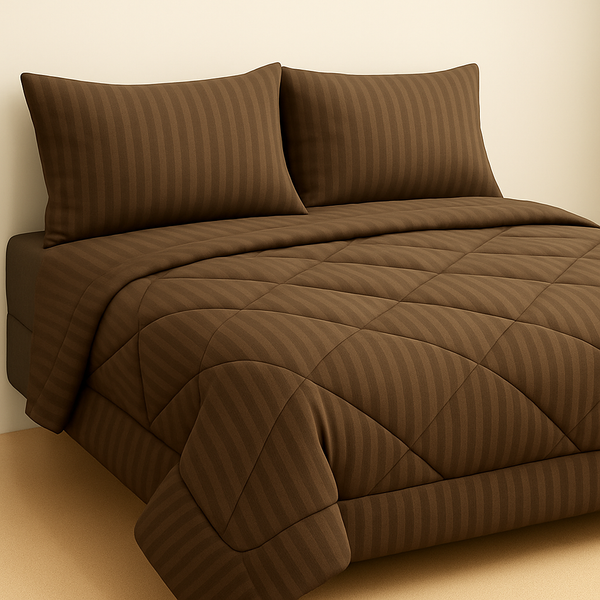 Wood Brown (6 Pcs Comforter Set)