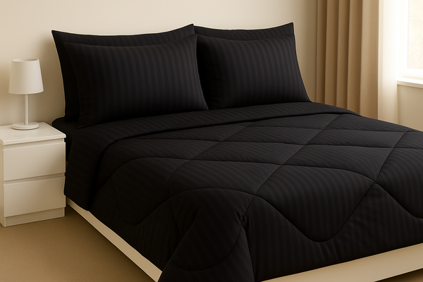 Raven Black (6 Pcs Comforter Set)