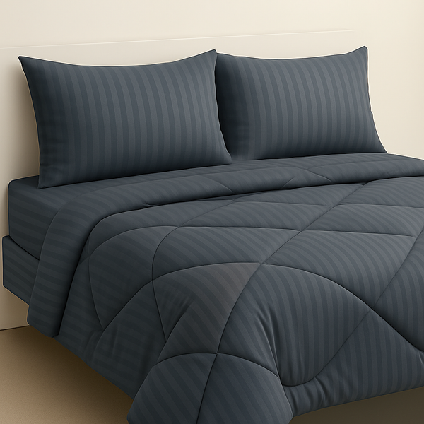 Ashen Grey (6 Pcs Comforter Set)