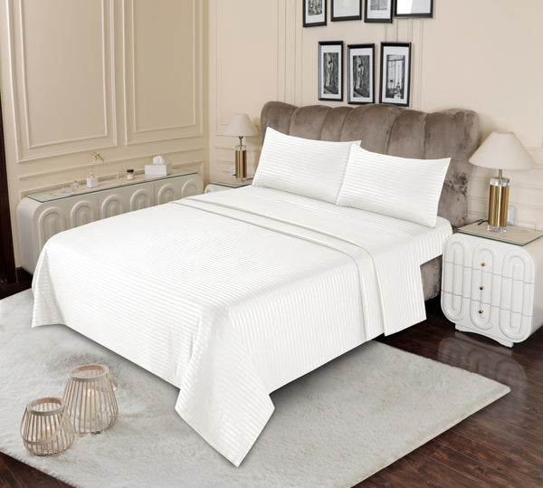 White Satin Stripe